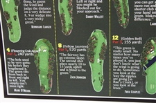 Jack Nicklaus Signed 2023 Masters Hole by Hole With the Masters Champion Poster JSA #AW53475