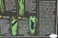 Jack Nicklaus Signed 2023 Masters Hole by Hole With the Masters Champion Poster JSA #AW53475