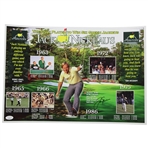 Jack Nicklaus Signed The Only Player to Win Six Green Jackets Poster JSA #AQ55050