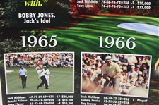 Jack Nicklaus Signed 'The Only Player to Win Six Green Jackets' Poster JSA #AQ55050