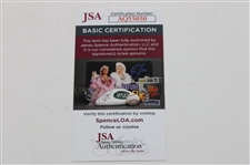 Jack Nicklaus Signed 'The Only Player to Win Six Green Jackets' Poster JSA #AQ55050