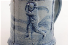 Vintage Golf Theme Blue Ceramic Mug/Stein