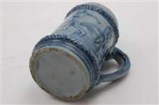 Vintage Golf Theme Blue Ceramic Mug/Stein