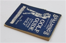 1922 'Spaldings Athletic Library' Vol. 1 No. 10 Book by James Braid 