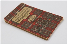 1926 'Macgregor Rule & Scorebook' Red Tartan Booklet