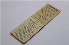 1926 'Macgregor Rule & Scorebook' Red Tartan Booklet