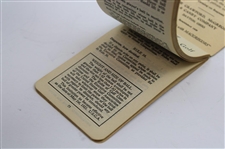 1926 'Macgregor Rule & Scorebook' Red Tartan Booklet
