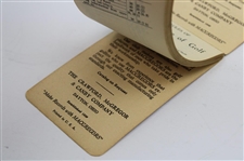 1926 'Macgregor Rule & Scorebook' Red Tartan Booklet