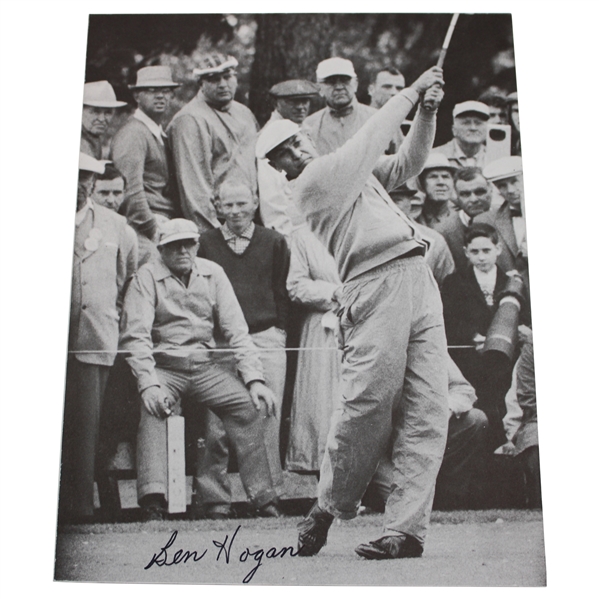 Ben Hogan Signed Press Photo JSA ALOA