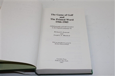 The Game Of Golf And The Printed Word - 1566-1985' Golf Book - 1987