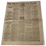 Three (3) 1846-1847  North of Scotland Gazette Newspapers w/Various Silver Cup, Gold Medal Results & other Content