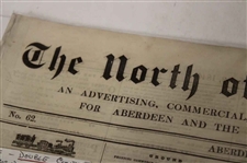 Three (3) 1846-1847  North of Scotland Gazette Newspapers w/Various Silver Cup, Gold Medal Results & other Content