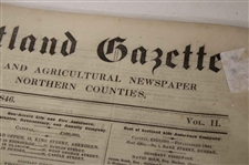 Three (3) 1846-1847  North of Scotland Gazette Newspapers w/Various Silver Cup, Gold Medal Results & other Content