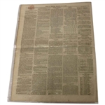 Three (3) 1846-1847  North of Scotland Gazette Newspapers w/Various Silver Cup, Gold Medal Results & other Content