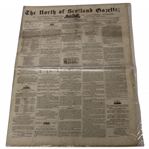 Three (3) 1846-1847  North of Scotland Gazette Newspapers w/Various Silver Cup, Gold Medal Results & other Content