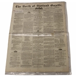 Three (3) 1846-1847  North of Scotland Gazette Newspapers w/Various Silver Cup, Gold Medal Results & other Content