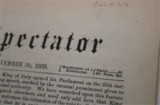 Three (3) 1887-1889 Glasgow Herald/The Spectator Newspapers/Booklets w/Various Golf Content