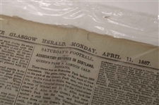 Three (3) 1887-1889 Glasgow Herald/The Spectator Newspapers/Booklets w/Various Golf Content