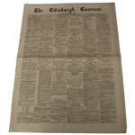 Four (4) 1873 The Edinburgh Evening Courant Newspapers w/Various Golf Content
