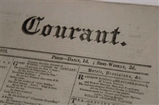 Four (4) 1873 The Edinburgh Evening Courant Newspapers w/Various Golf Content