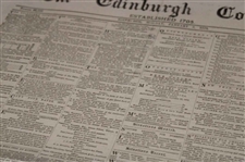 Four (4) 1873 The Edinburgh Evening Courant Newspapers w/Various Golf Content