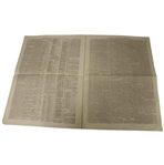Four (4) 1873 The Edinburgh Evening Courant Newspapers w/Various Golf Content