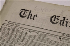 Four (4) 1873 The Edinburgh Evening Courant Newspapers w/Various Golf Content