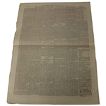 Four (4) 1873 The Edinburgh Evening Courant Newspapers w/Various Golf Content