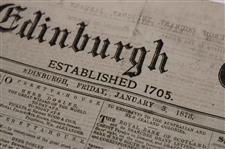 Four (4) 1873 The Edinburgh Evening Courant Newspapers w/Various Golf Content