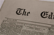 Four (4) 1873 The Edinburgh Evening Courant Newspapers w/Various Golf Content