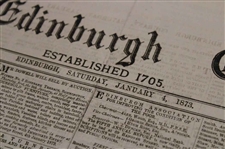 Four (4) 1873 The Edinburgh Evening Courant Newspapers w/Various Golf Content