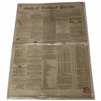 Three (3) 1849-1864 North of Scotland/The Scotsman Newspapers w/Various Aberdeen & other Content