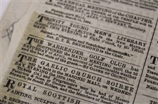 Three (3) 1849-1864 North of Scotland/The Scotsman Newspapers w/Various Aberdeen & other Content