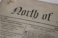 Three (3) 1849-1864 North of Scotland/The Scotsman Newspapers w/Various Aberdeen & other Content