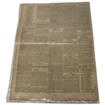 Three (3) 1849-1864 North of Scotland/The Scotsman Newspapers w/Various Aberdeen & other Content