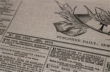 Three (3) 1849-1864 North of Scotland/The Scotsman Newspapers w/Various Aberdeen & other Content
