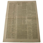 Four (4) 1873 The Edinburgh Evening Courant Newspapers w/Various Golf Content