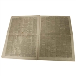 Four (4) 1873 The Edinburgh Evening Courant Newspapers w/Various Golf Content