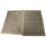 Four (4) 1873 The Edinburgh Evening Courant Newspapers w/Various Golf Content