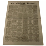 Four (4) 1873 The Edinburgh Evening Courant Newspapers w/Various Golf Content