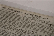 Three (3) 1817-1822 Edinburgh/Caledonian Newspapers w/Various Medal Results, Thistle GC & other Content