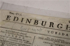 Three (3) 1817-1822 Edinburgh/Caledonian Newspapers w/Various Medal Results, Thistle GC & other Content