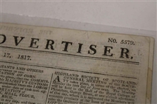 Three (3) 1817-1822 Edinburgh/Caledonian Newspapers w/Various Medal Results, Thistle GC & other Content