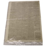 Three (3) 1817-1822 Edinburgh/Caledonian Newspapers w/Various Medal Results, Thistle GC & other Content