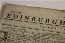 Three (3) 1813-1814 Edinburgh Newspapers w/Various St Andrews Silver Cub, Medal Results & other Content