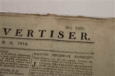Three (3) 1813-1814 Edinburgh Newspapers w/Various St Andrews Silver Cub, Medal Results & other Content