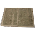 Three (3) 1813-1814 Edinburgh Newspapers w/Various St Andrews Silver Cub, Medal Results & other Content