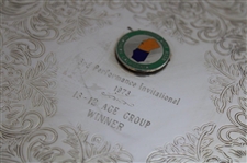 Bobby Clampett's 1973 Junior Golf Assoc. 3rd Performance Inv. 13-12 Age Group Winner Silver Tray