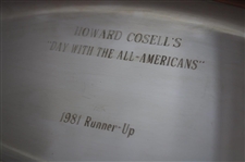 Bobby Clampett's 1981 Howard Cosell's Day With The All-Americans 1981 Runner-Up Silver Tray