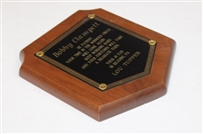 Bobby Clampett Plaque From Reading, Pa. #1 Fan Lou Topper